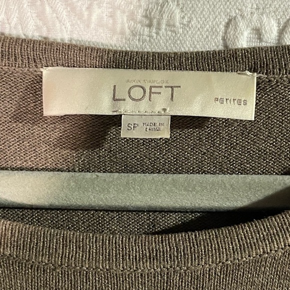 Loft Petites Dress Brown and Black Stripe Size Small P - Picture 3 of 3